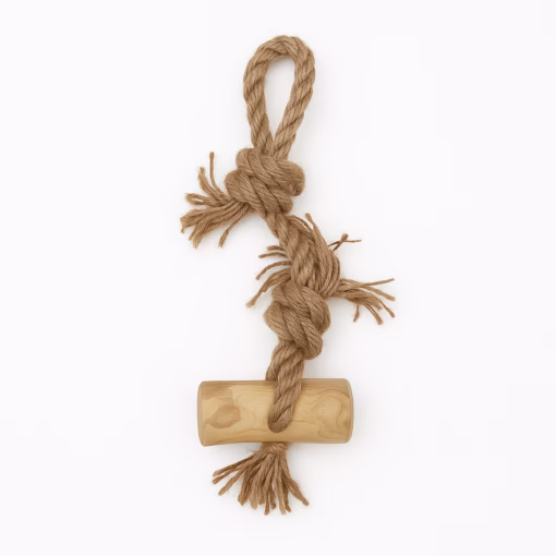 Coffee Wood Tug Loop Chew